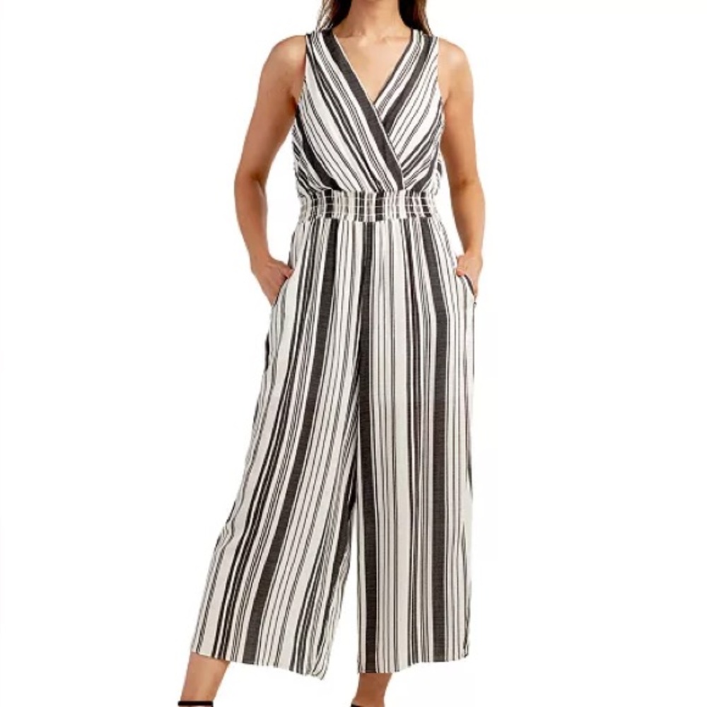 BCX Striped Jumpsuit